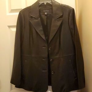 Jones New York Leather Jacket - Size XL
